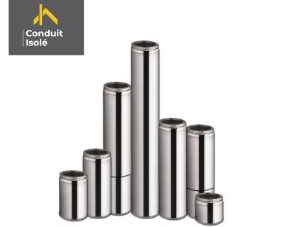 CONDUIT DE CHEMINÉE: TUBE DOUBLE PAROI ISOLÉ