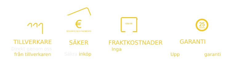 Tillverkare, säker leverans, garanti