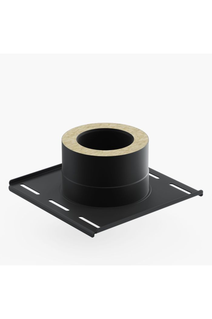 Steck-Fit - Verankerungsplatte mit seitlichen Kondensatablauf - Matt Ø 100-130-150-180-200 mm