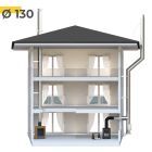 Ø130mm(5") Customize your twin wall kit for indoor or outdoor use
