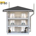Ø80mm(3") Customize your twin wall kit for indoor or outdoor use